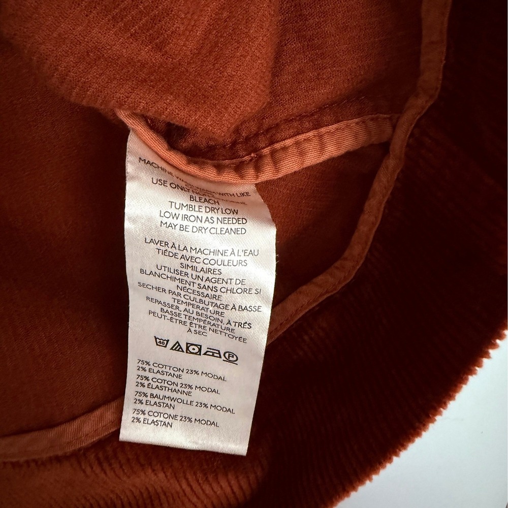 Maeve Colette Corduroy Button Front Mini Skirt Size XL Copper NWT Anthropologie - Picture 8 of 10